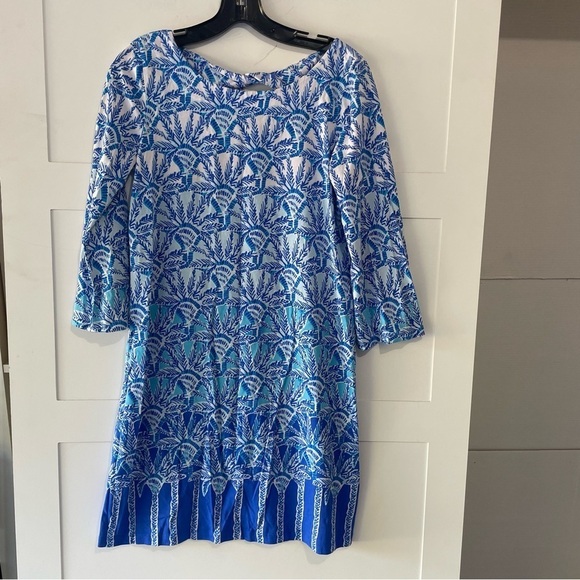 Lilly Pulitzer Bay One of a Kind Engineered Dress Whisper Blue 30152 - Picture 5 of 11